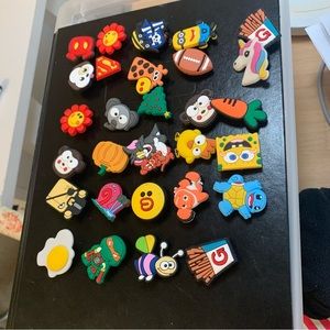 Assortment of shoe charms for crocs